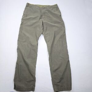 The North Face Men's 32x31 Green Cotton Nylon Blend Trail Hiking Pants Pockets